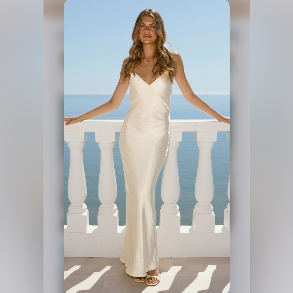 Billy J Gisela Maxi Dress in Champagne - AUS size 6/US size 2